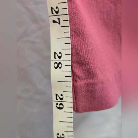 Maurices Pink High Rise Bengaline Capri Pants | Size XL | Stretch Slimming Fit - Picture 5 of 7